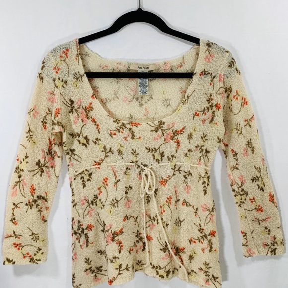 Free People Sweaters - Vintage Free People Floral Sweater Sz S